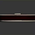 Acoustic Guitar with Red and Black Gradient Body and Steel Strings for Daily Use