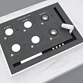 Modern Downlights And Spotlights Display Box With Multiple Samples For Home Lighting 3d model