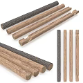 Natural Stone and Wood Decorative Strips with Different Textures for Home Decoration Projects