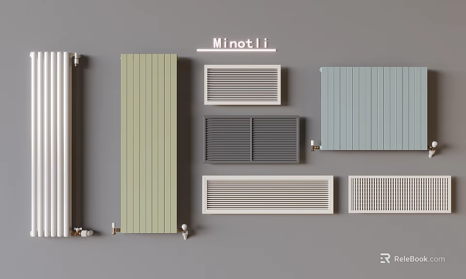 Minotli Modern Radiators With Various Styles And Color Options For Home 3d model 