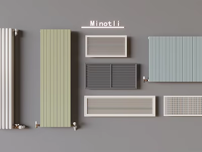 Minotli Modern Radiators With Various Styles And Color Options For Home 3d model