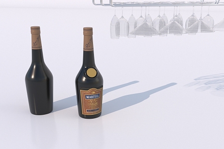 Modern wine glass holder 3d model