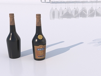 Modern wine glass holder 3d model