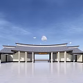 Chinese style door SU model 3d model