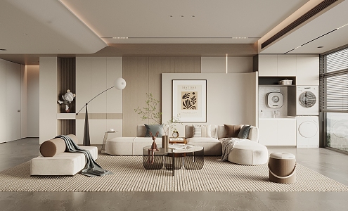 modern living room 3d model