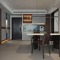 Modern Living Room Interior With Sofa Coffee Table Chandelier TV Plant And Area Rug