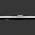 Snowy Terrain With Winding Tire Tracks Across Vast Smooth White Landscape