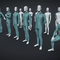 Male Model suit Men'suit Men's Model Hanger Male Model Window Model 3d model