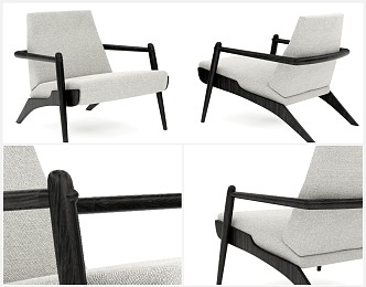 Modern Sofa Chair Leisure Chair 3d model