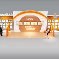 FLG2024 Frankfurt Exhibition Photo Spot With Orange Arch And LOGO Display Wall