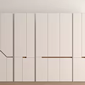 Minimalist White Wardrobe Interior Design With Clean Lines And Functional Storage 3d model
