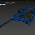 Swiss 140mm Leopard 2 Panzer87 Tank 3d model