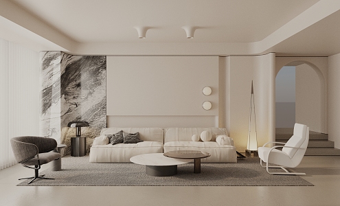 The Silent Living Room 3d model