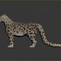 Decorative Standing Leopard Figurine With Beige Fur And Black Spots Design