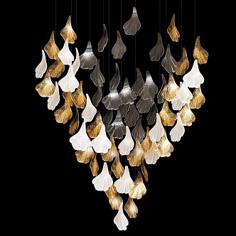 Simple Entry Luxury Chandelier Simple Entry Luxury Chandelier Decorative Chandelier Metal Chandelier Restaurant Chandelier 3d model