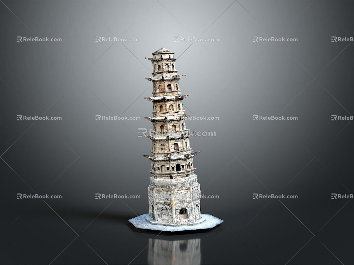 Temple Tower Stone Takatong Tower Pyramid Mayan Pyramid Mayan Stone Tower Totem Tribal Totem 3d model