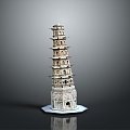 Temple Tower Stone Takatong Tower Pyramid Mayan Pyramid Mayan Stone Tower Totem Tribal Totem 3d model