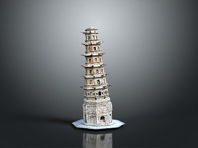 Temple Tower Stone Takatong Tower Pyramid Mayan Pyramid Mayan Stone Tower Totem Tribal Totem 3d model