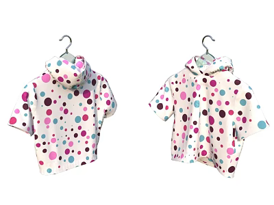 modern clothes children's clothes children's clothes wardrobe 3d model