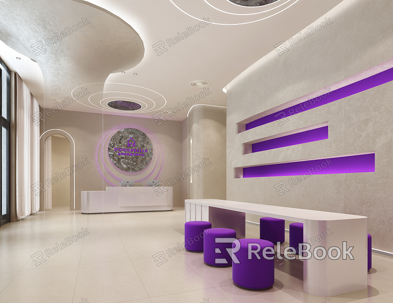 Modern Beauty Salon Hall model