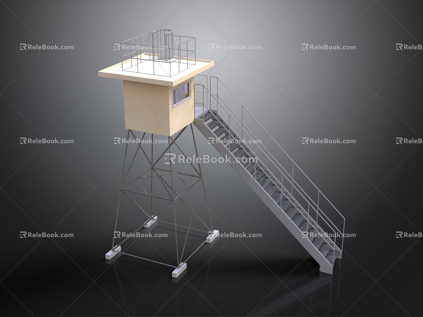 Tower defense sentry tower tower air defense watchtower observatory observatory observatory tower loft 3d model