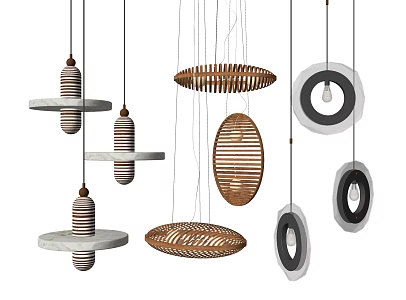 Modern chandelier 3d model