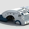 Modern slide amusement equipment 3d model