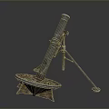 laser tower turret turntable sci-fi tower defense game tower defense sci-fi turret game turret game turret 3d model