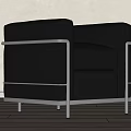 Single sofa 3d model