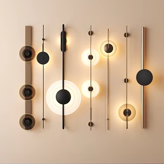 metal wall lamp 3d model