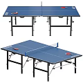 Foldable Ping Pong Table Sports Equipment with Paddles Net and Portable Design