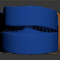 Blue Rolled Utility Strap With Orange Center For Household Securing Needs