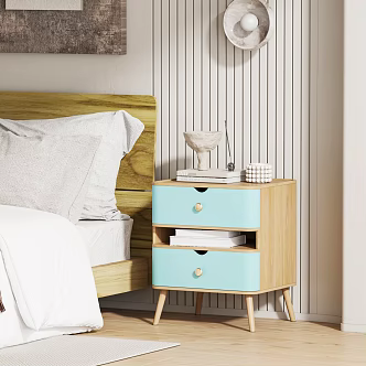 Silent Wind Bedside Cabinet 3d model