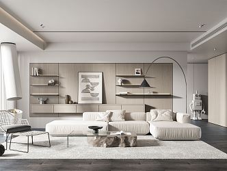 modern living room 3d model