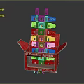 Gestic Arms Black and Gold Commercial Equipment Stacked in Red Box
