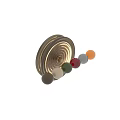 Elegant Gold Glass Wall Light With Spiral Circular Design For Interior Decor