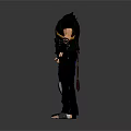 Two Detailed 3D Character Models In Blue Uniform And Black Outfit With Protective Gear