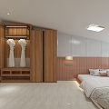 New Chinese Style Family Apartment Hotel Rooms 3d model