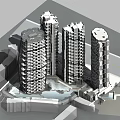Modern High Rise Residential Building With Unique Tower Design And Urban Facade