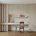 Modern Study Minimalist Study 3d model