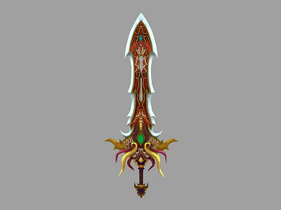 City Master Weapon Sword Legendary Weapon Martial Arts Weapon Excalibur 3d model