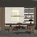 Modern study 3d model