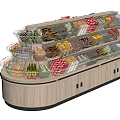 Modern container three-layer inclined plane bulk weighing cabinet 3d model