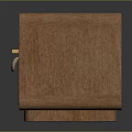 Four Light Brown Wooden Chest of Drawers with Three in a Row and One Separate