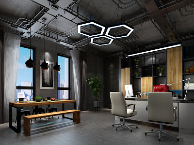 Industrial LOFT Office model