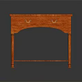 Wooden Console Table With Classic Design Two Drawers Lower Shelf And Turned Legs