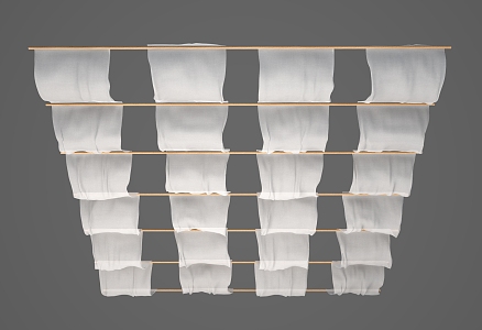 modern drapery 3d model