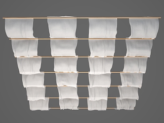 modern drapery 3d model