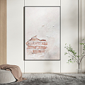 Modern decorative painting mottled wall decorative painting 3d model