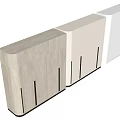 Modern White Wardrobe Interior Design With Metallic Handles And Sliding Doors